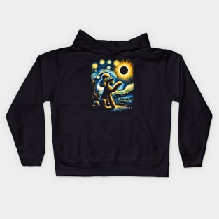 Poodle Eclipse Prowl: Stylish Tee Featuring Elegant Poodles and Eclipse Kids Hoodie